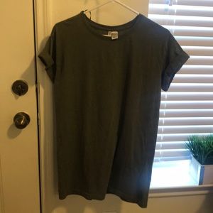 Olive Green T-Shirt Dress